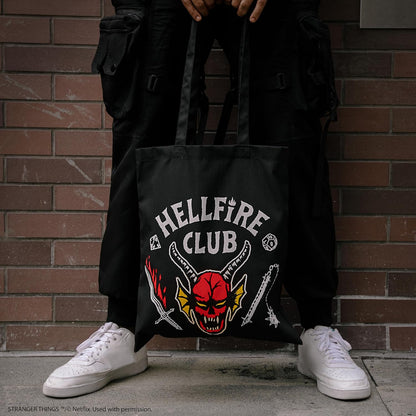 Cinereplicas Stranger Things - Hellfire Club Tote Bag - 42 x 38 cm - Official Licensed, Hellfire Club