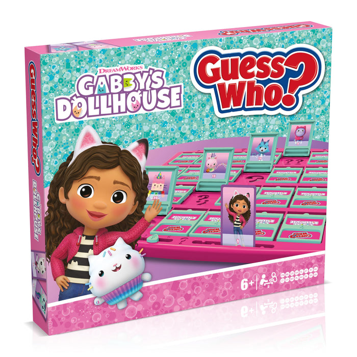 Winning Moves Gabby’s Dollhouse Guess Who Meet all your favorite characters from Gabby's Dollhouse, from Kitty Fairy to Cakey the Cat, as you play Ages 6 and up