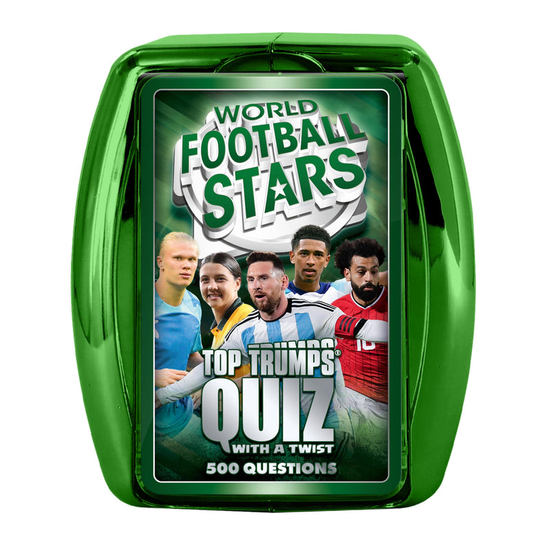 Top Trumps World Football Stars Quiz Travel Game, Classic Game, educational gift for ages 6 plus