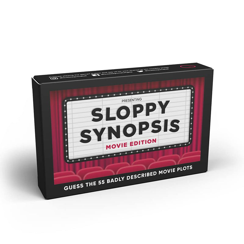 Bubblegum Stuff Sloppy Synopsis Card Game - Badly Described Movies Quiz Game - 55 Flashcards - Fun Family Game for All Ages - Perfect for Parties & Game Nights