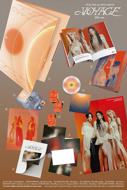 Voyage - incl. 96pg Photobook, 48pg Logbook, Sticker, Photocard, 3 Postcards + Folded Poster