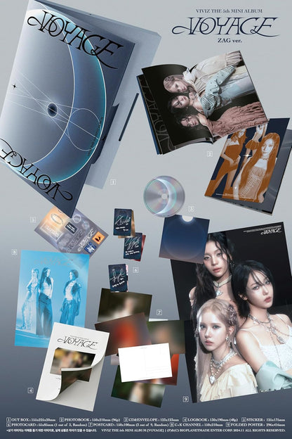 Voyage - incl. 96pg Photobook, 48pg Logbook, Sticker, Photocard, 3 Postcards + Folded Poster