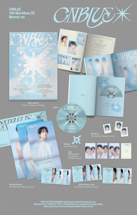 X - incl. 64pg Photobook, Sticker, ID Photo, Unit Photocard, Folded Poster + 2 Selfie Photocards