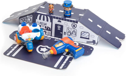 Moto de policía con figuras atornillables Bolt Buddies de Design & Drill de Learning Resources, juguete de construcción para desarrollar la motricidad fina