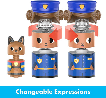 Moto de policía con figuras atornillables Bolt Buddies de Design & Drill de Learning Resources, juguete de construcción para desarrollar la motricidad fina