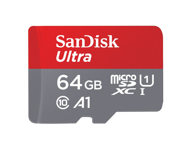 SanDisk 64GB Ultra microSDXC card for Chromebook + SD adapter up to 140 MB/s with A1 App Performance UHS-I Class 10 U1