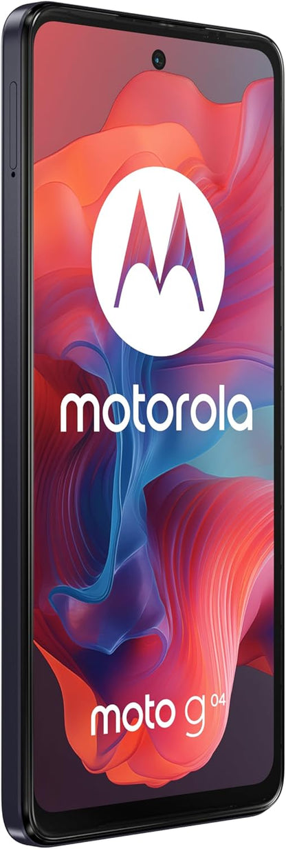 Motorola moto g04 Smartphone (6,53“ HD+ Display, 50 MP Camera, 4/64 GB, 5000 mAh Battery, Android Concord Black