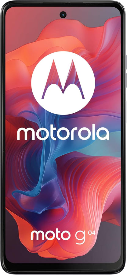 Motorola moto g04 Smartphone (6,53“ HD+ Display, 50 MP Camera, 4/64 GB, 5000 mAh Battery, Android Concord Black