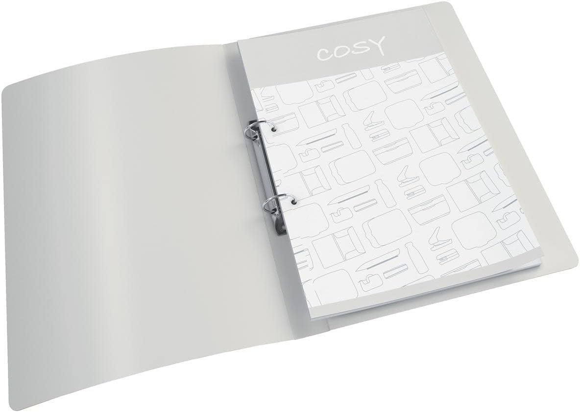 Leitz Ringbinder Cosy A4 PP 2RR 25mm Velvet Grey (Pack 10) - 42380089