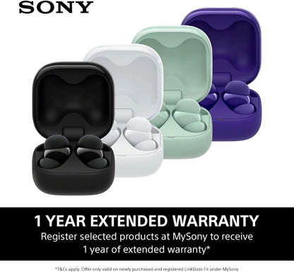 Sony LinkBuds Fit x Olivia Rodrigo: Truly Wireless Noise Cancelling Bluetooth Earbuds - All Day Comfort, IPX4, Hi-Res Audio, Ambient Sound Mode, 21Hrs Battery, Multipoint, iOS & Android - Violet