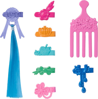 Barbie Horse & Accessories, Toys from Barbie Mysteries: The Great Horse Chase, Extra-long Mane for Brushing & Styling Fun (Styles May Vary), HXJ36