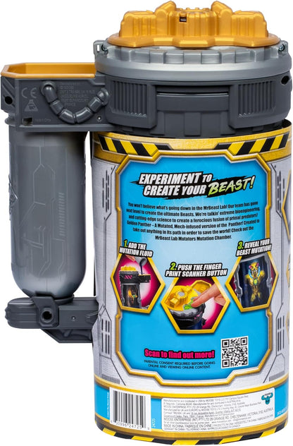 MrBeast Lab Mutators: Mutate The Ultimate Beast! Perform Experiments and Unlock a MrBeast-Exclusive Golden Panther Action Figure. Collect 3 Other Panthers: Iconic, Stealth, and Metallic Panthers.
