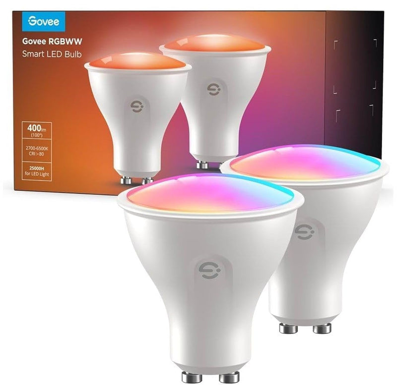 Govee - Gu10 Wifi & Ble Rgbww Bulb 400Lm (2-Pack) û Elevate Your Lighting Experience