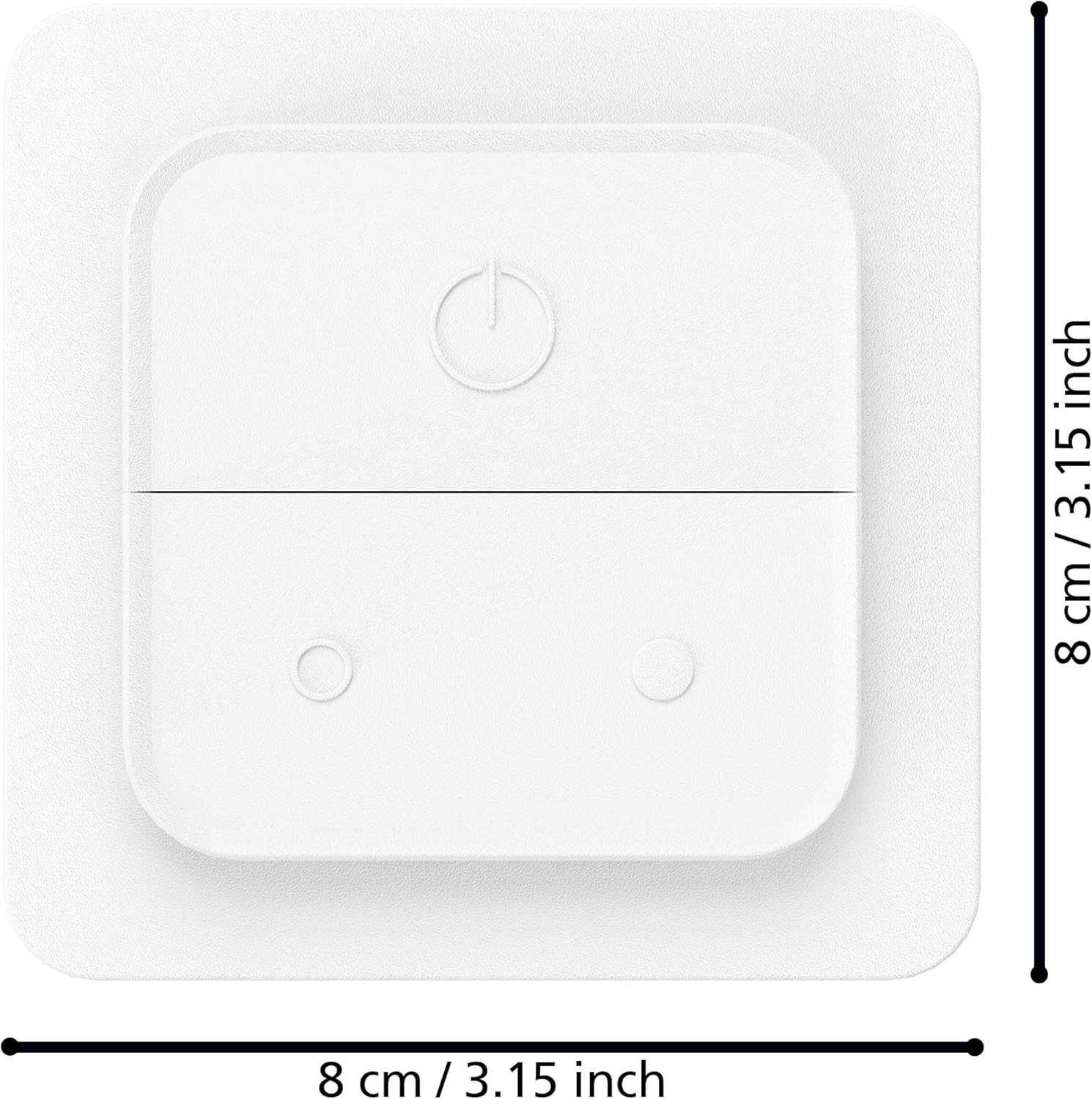 Eglo Connect. Z Wall Switch Features A Plastic Structure In A White Finish