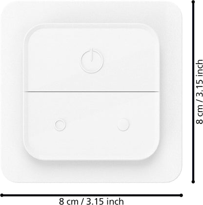 Eglo Connect. Z Wall Switch Features A Plastic Structure In A White Finish