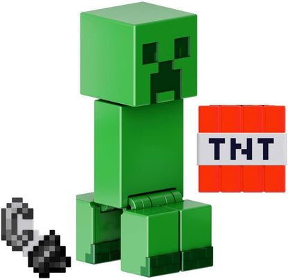 Mattel Minecraft actiefiguren & accessoirecollectie, 8,3 cm schaal met pixel-design (figuren kunnen variëren