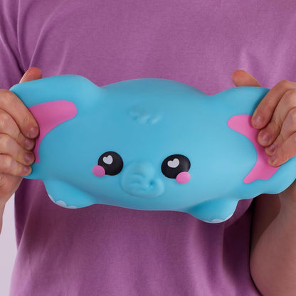 Smooshzees Snugzees, Luna, Blue Elephant, Collectable Characters, Supersoft, Cuddly and Squishy!