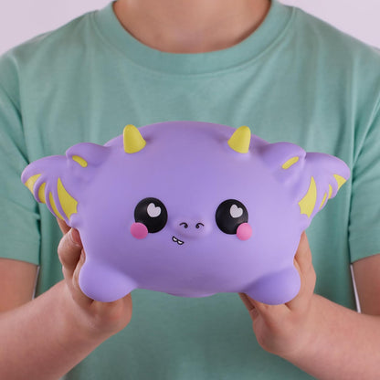 Smooshzees Snugzees, Puffin, Purple Dragon, Collectable Characters, Supersoft, Cuddly and Squishy!