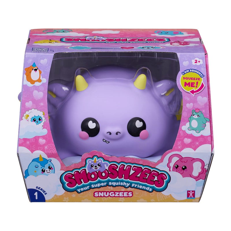 Smooshzees Snugzees, Puffin, Purple Dragon, Collectable Characters, Supersoft, Cuddly and Squishy!