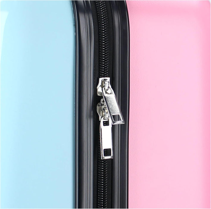 HELLO KITTY Hard ABS Suitcase Travel Trolley for Children – 4 Wheels – Extendable Handle – 46 x 33 x 21 cm – Capacity 31 Litres – Colour Blue and Pink – Voyage Vibes Series, azure, Valigia piccola