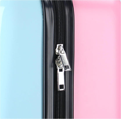 HELLO KITTY Hard ABS Suitcase Travel Trolley for Children – 4 Wheels – Extendable Handle – 46 x 33 x 21 cm – Capacity 31 Litres – Colour Blue and Pink – Voyage Vibes Series, azure, Valigia piccola
