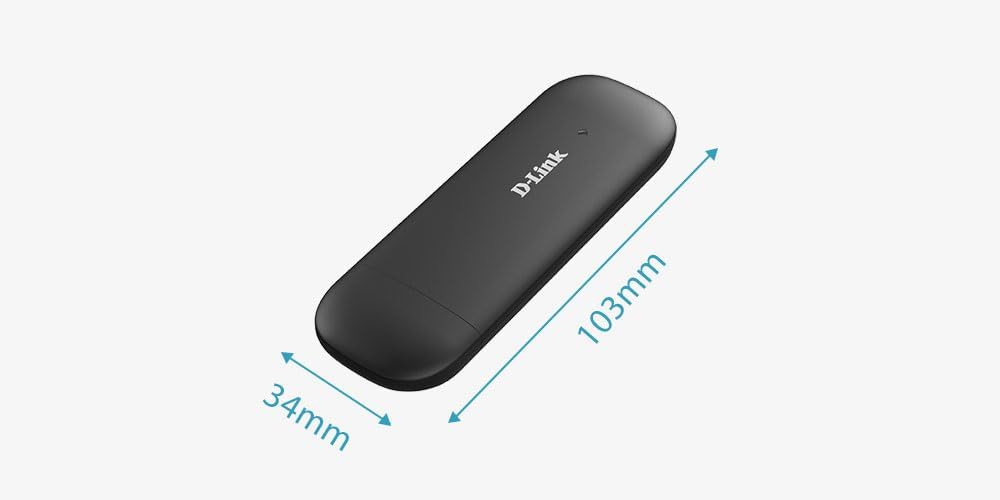 D-Link DWM-222/R 4G LTE USB Adapter, Up to 150 Mbps Download, USB 2.0, Plug and Play, Compatible with Windows XP/Vista/7/8/10 and Mac OS X 10.5 or higher