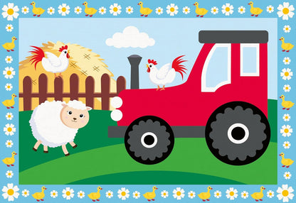 Ravensburger - CreArt Junior Series: The Farm, Paint by Number Kit, Contains Two Pre-Printed Boards, a Brush, Colors, Creative Game for Boys and Girls 5+ Years Old
