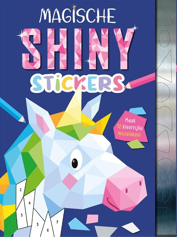 Coole Shiny Stickers Stickerboek Magische Wezens 12 Mozaieken