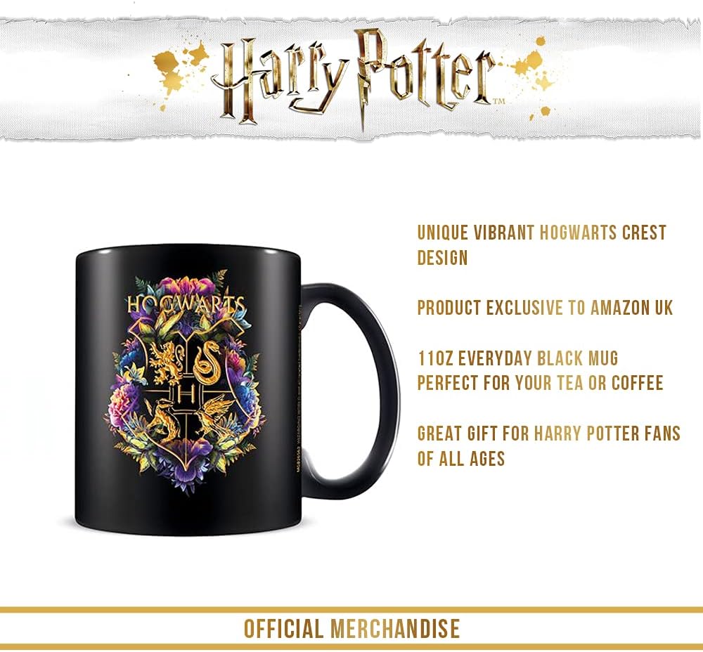 Pyramid International Harry Potter Ceramic Mug with Hogwarts Crest Design in Presentation Box - Official Merchandise