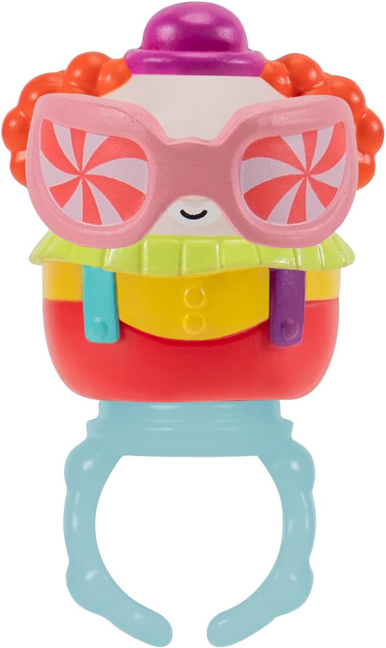 Squish-a-longs 8 Pack - 1” Mini-Squish with 2 Accessories, 1 Ring, and a Collector’s Guide - Collect, Trade, & Play