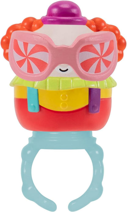Squish-a-longs 8 Pack - 1” Mini-Squish with 2 Accessories, 1 Ring, and a Collector’s Guide - Collect, Trade, & Play