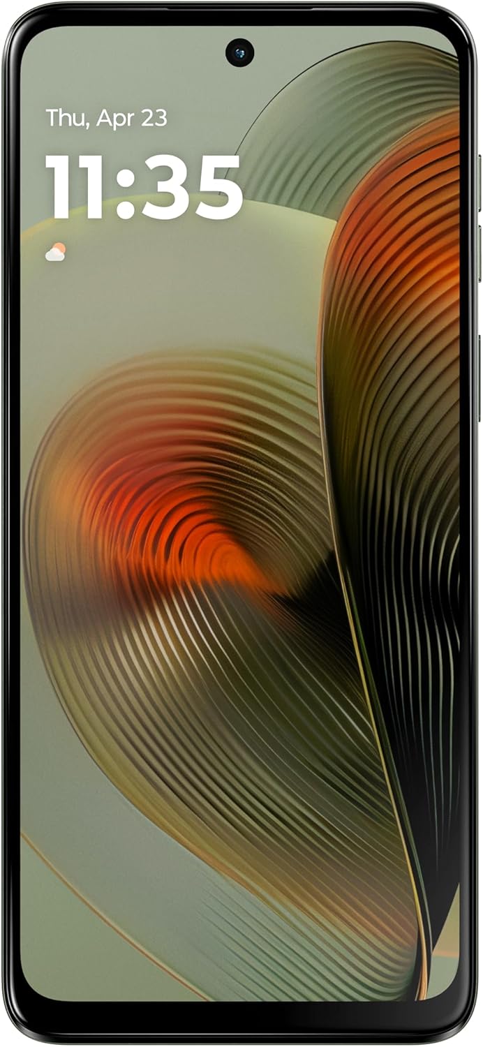 Motorola Moto G55 5G(6.49''Full HD+ 120Hz,Water-repellent IP52,50MP camera with OIS, 68W TurboPower charging,5000mAh battery,Dolby Atmos audio,Android 14,MediaTek Dimensity 7025,dual SIM),Smoky Green