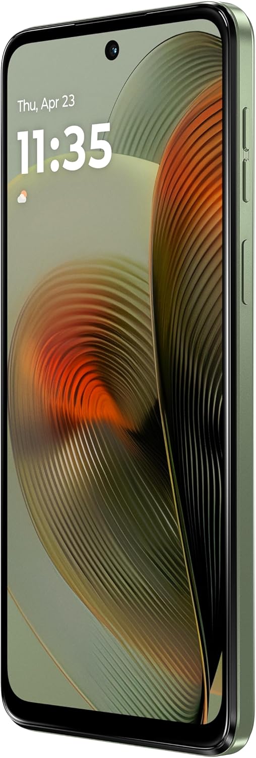 Motorola Moto G55 5G(6.49''Full HD+ 120Hz,Water-repellent IP52,50MP camera with OIS, 68W TurboPower charging,5000mAh battery,Dolby Atmos audio,Android 14,MediaTek Dimensity 7025,dual SIM),Smoky Green