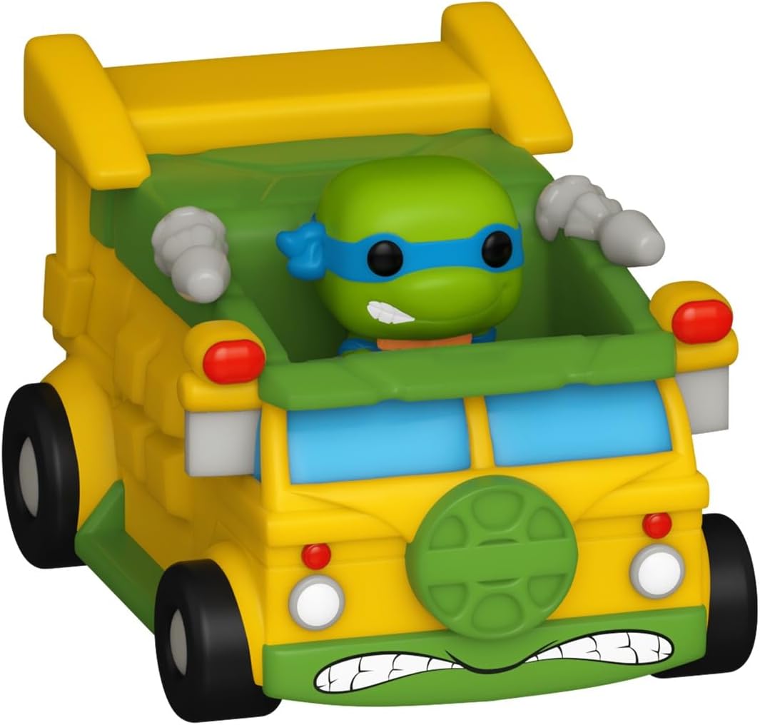 Funko - Figurine TMNT Tortues Ninja - Ride Leonardo Van Bitty Pop 6cm - 0889698836265