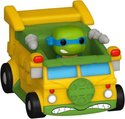Funko - Figurine TMNT Tortues Ninja - Ride Leonardo Van Bitty Pop 6cm - 0889698836265