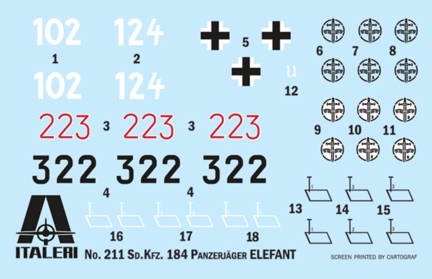 Italeri 1:35 - Sd.Kfz.184 Panzerjaeger Elefant, 242mm