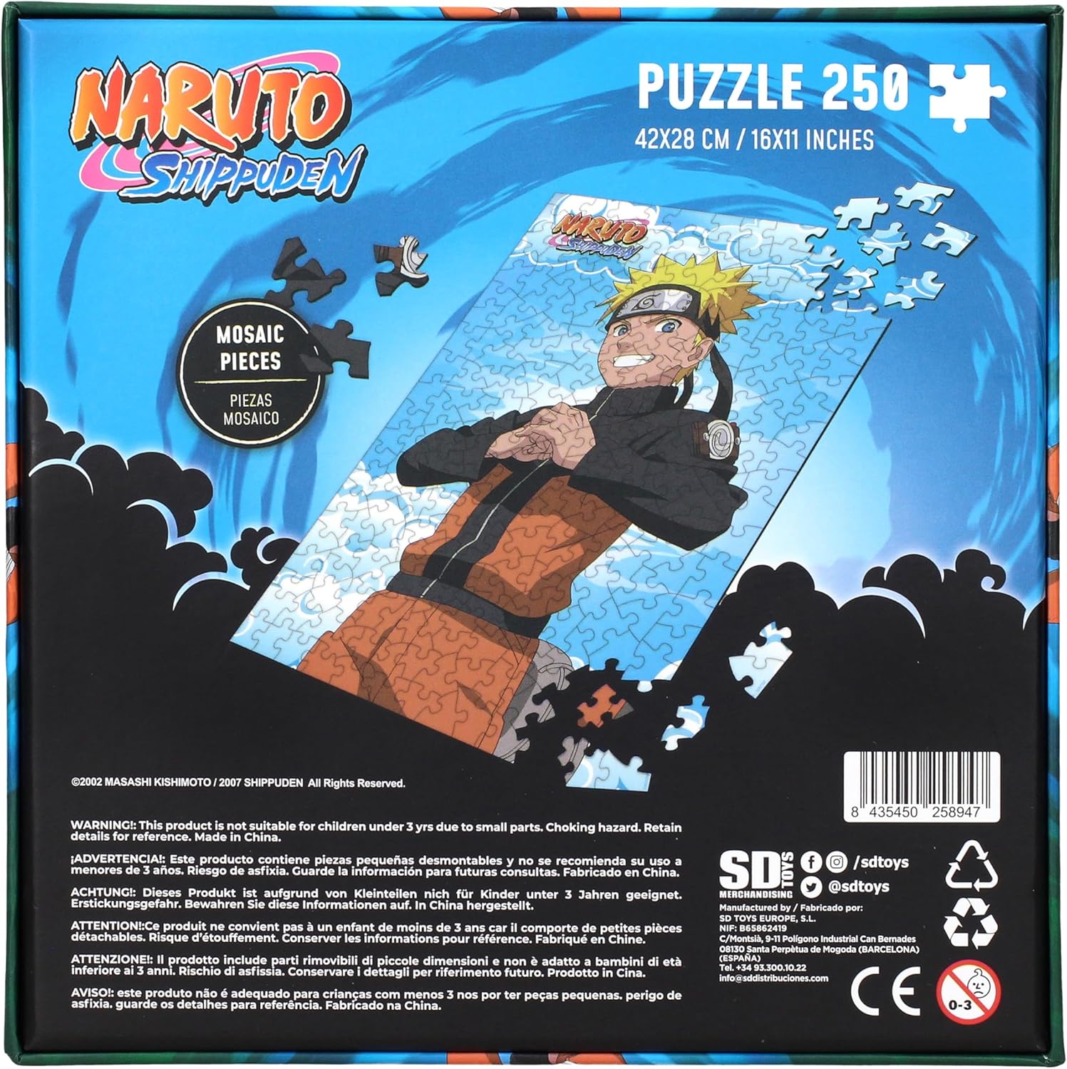 Naruto Shippuden Puzzle Blue Sky (250 Pieces)