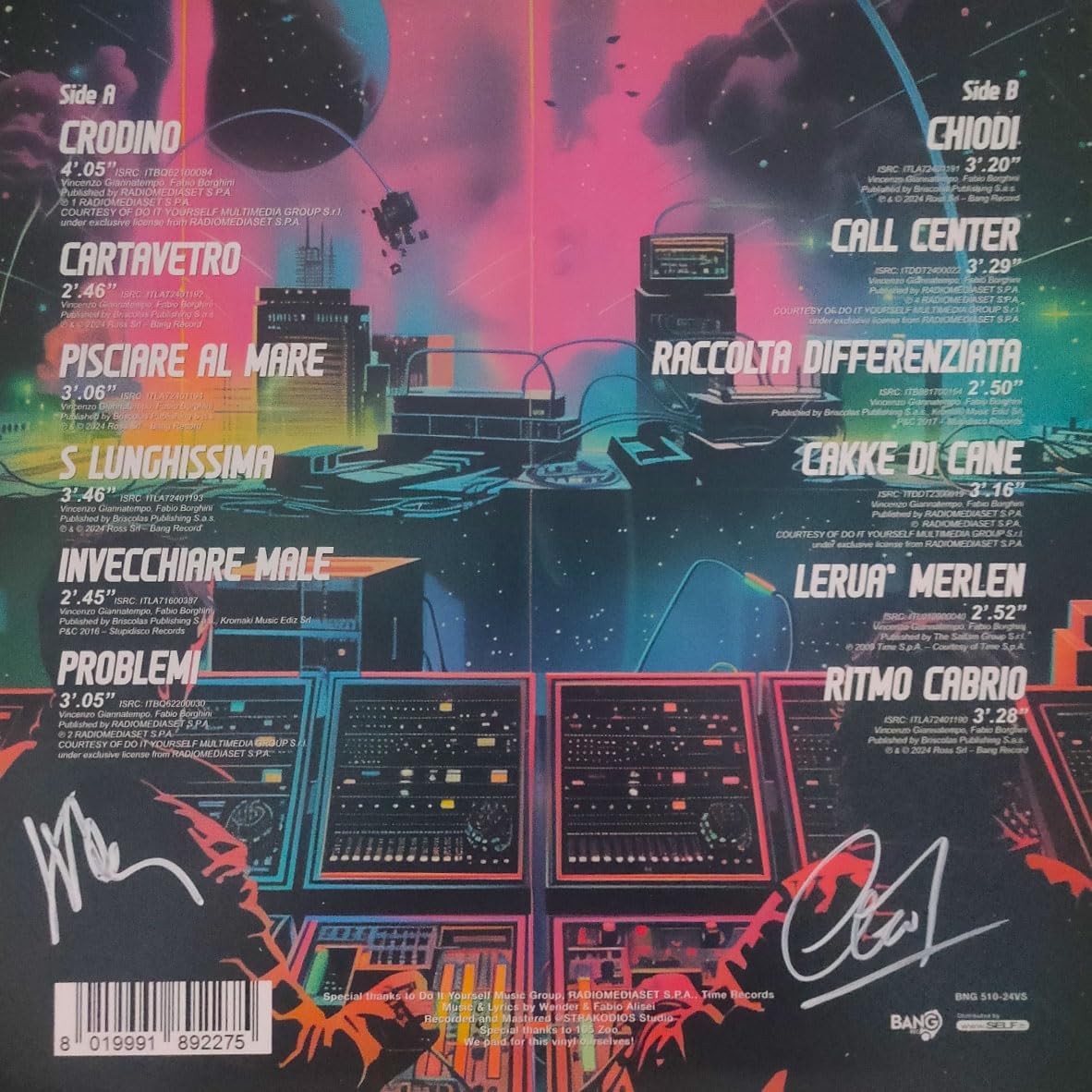 DEPESCE - Vinile Autografato