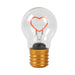 I-TOTAL® - Decorative Light Bulb Shape with Stylish LED Design - USB Charging, Elegant Gift Idea - HEART