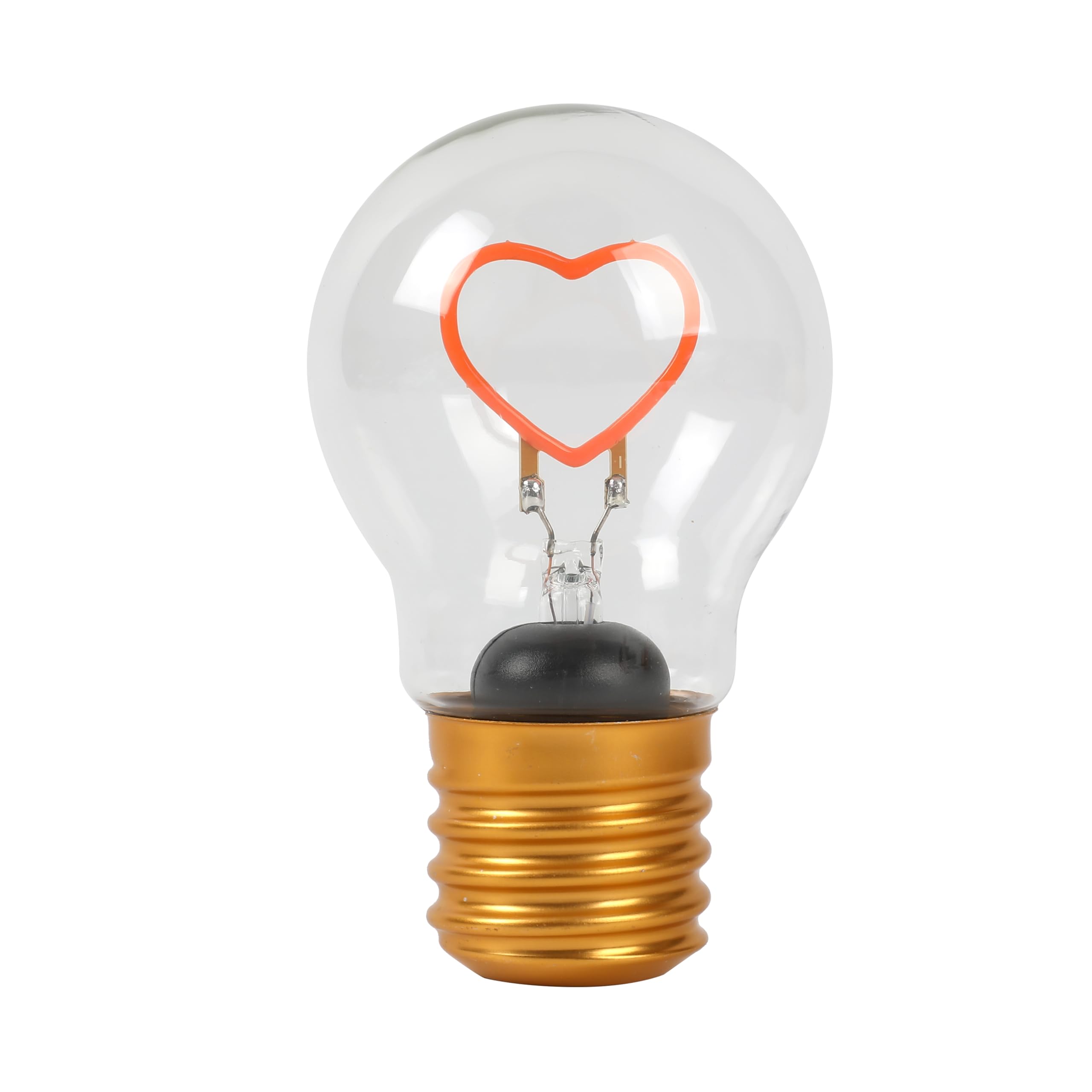 I-TOTAL® - Decorative Light Bulb Shape with Stylish LED Design - USB Charging, Elegant Gift Idea - HEART