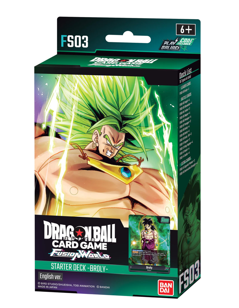 DRAGON BALL SUPER TCG: FUSION WORLD: BROLY STARTER DECK 03 (FS03