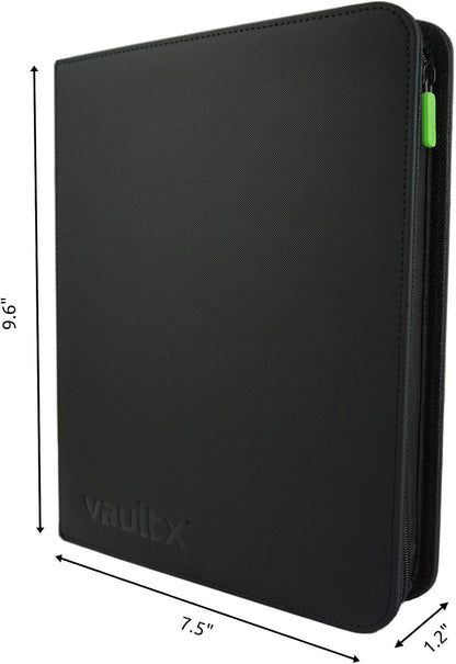 Vault X Premium Exo-Tec Zip Binder 4 Pocket, 20 Double-Sided Pages, 160 Side-Loading Slots for Board, Collectible or Trading Card Game Protective Folder Album
