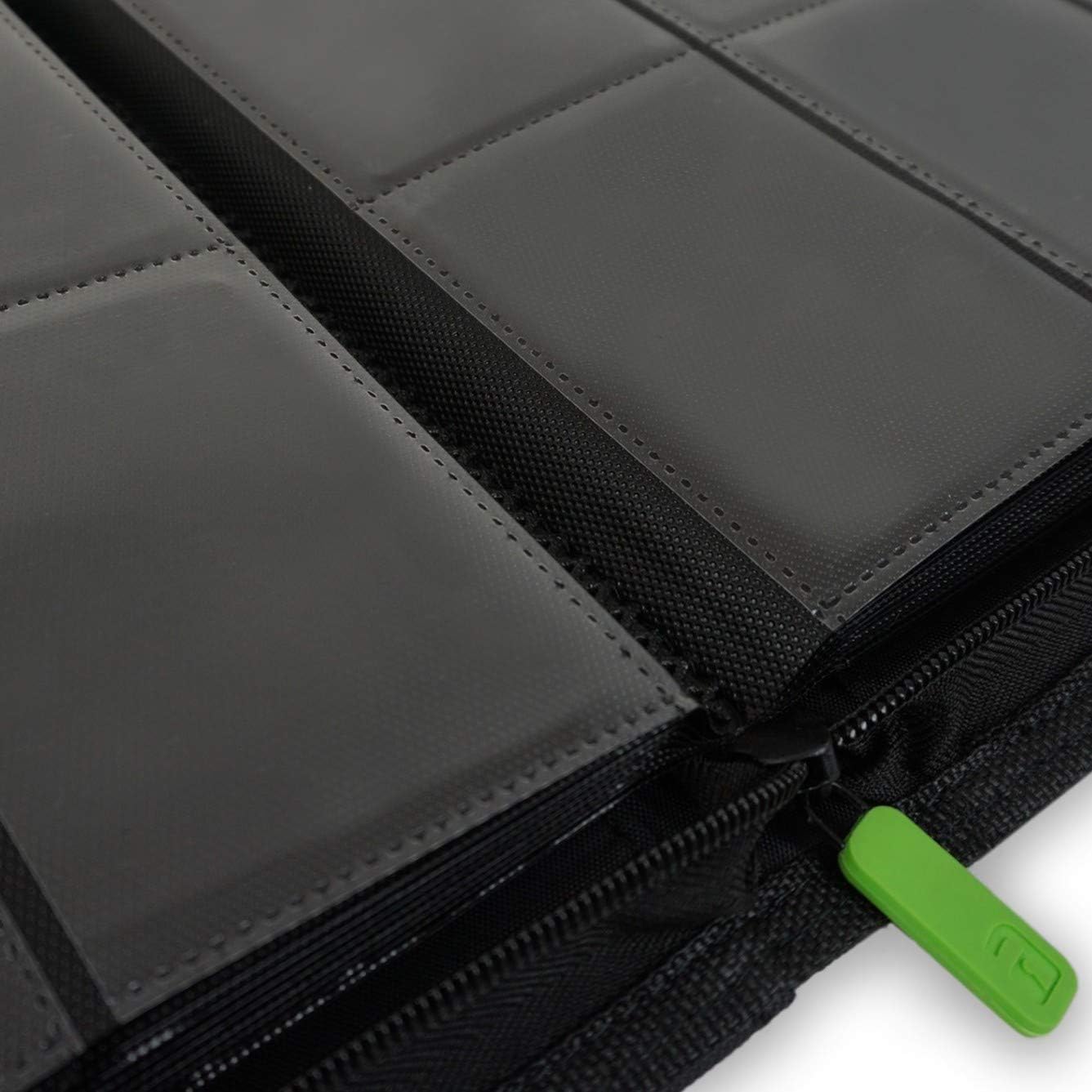 Vault X Premium Exo-Tec Zip Binder 4 Pocket, 20 Double-Sided Pages, 160 Side-Loading Slots for Board, Collectible or Trading Card Game Protective Folder Album