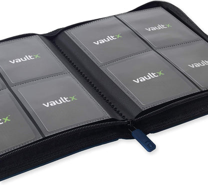 Vault X Premium Exo-Tec Zip Binder 4 Pocket, 20 Double-Sided Pages, 160 Side-Loading Slots for Board, Collectible or Trading Card Game Protective Folder Album