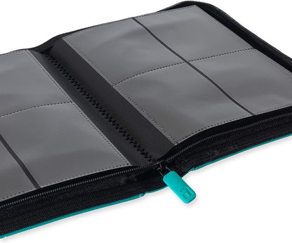Vault X Premium Exo-Tec Zip Binder 4 Pocket, 20 Double-Sided Pages, 160 Side-Loading Slots for Board, Collectible or Trading Card Game Protective Folder Album