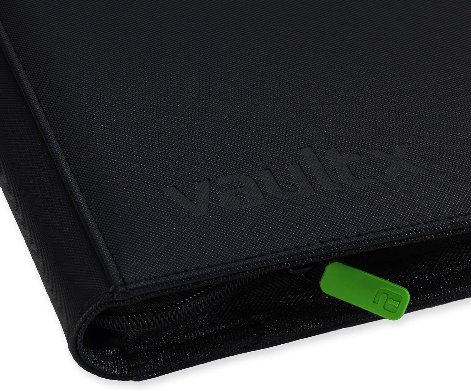 Vault X Premium Exo-Tec XL Zip Binder - 12 Pocket XL Trading Card Album Folder - 624 Side Loading Pocket Binder for TCG (Black)