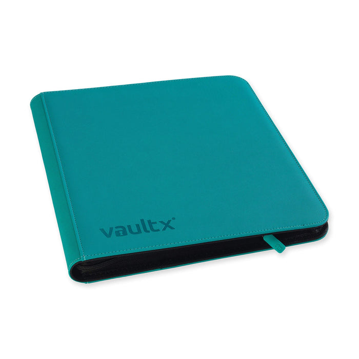 Vault X Premium Exo-Tec XL Zip Binder - 12 Pocket XL Trading Card Album Folder - 624 Side Loading Pocket Binder for TCG (Teal)