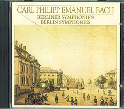 1-CD C.P.E. BACH - BERLINER SYMPHONIEN - HARTMUT HAENCHEN (SCHIJFJE IS UITSTEKEND, 1 NOTITIE AAN DE ACHTERZIJDE VAN DE BOOKLET IN POTLOOD)