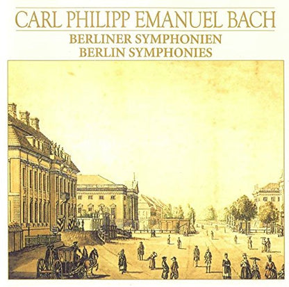 1-CD C.P.E. BACH - BERLINER SYMPHONIEN - HARTMUT HAENCHEN (SCHIJFJE IS UITSTEKEND, 1 NOTITIE AAN DE ACHTERZIJDE VAN DE BOOKLET IN POTLOOD)