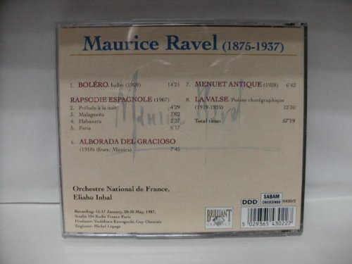 Bol??ro - Rapsodie espagnole - Alborada del gracioso - Menuet antique - La Valse ~ Eliahu Inbal